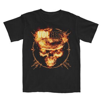 Rewind, Replay, Rebound Skull Fire T-Shirt